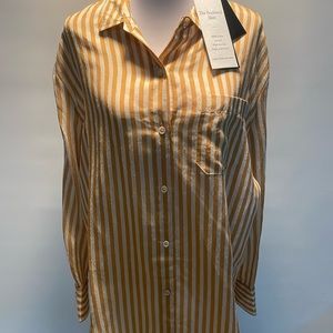 Jenni Kayne Classic Shirt, Honey Stripe Top